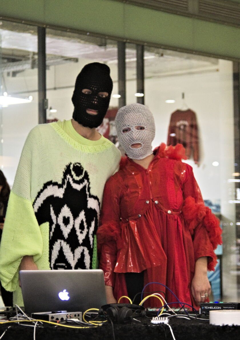 posing after Berlin fashion week gig