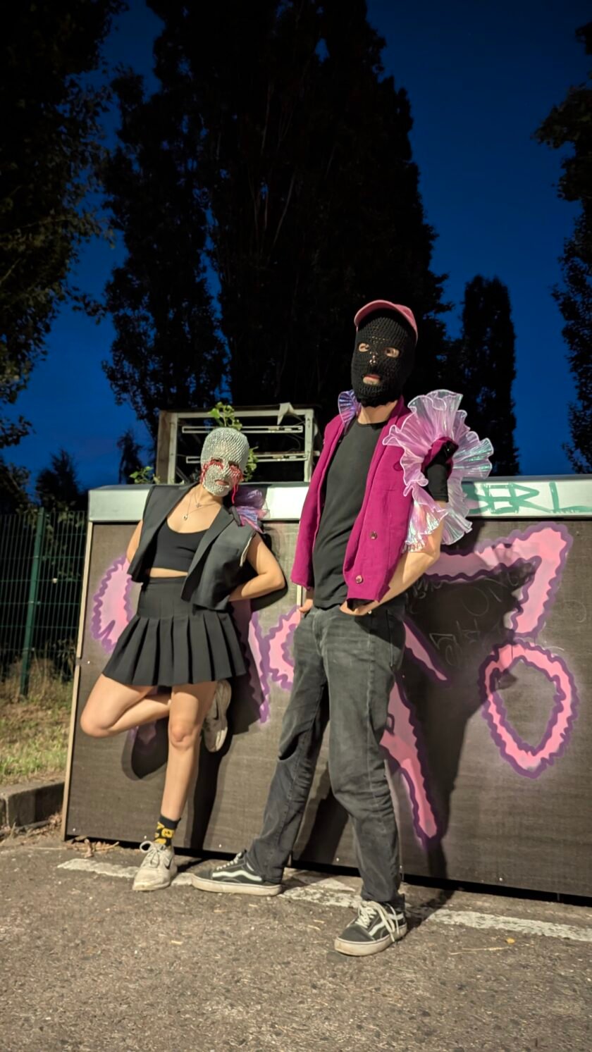 posing at the rave